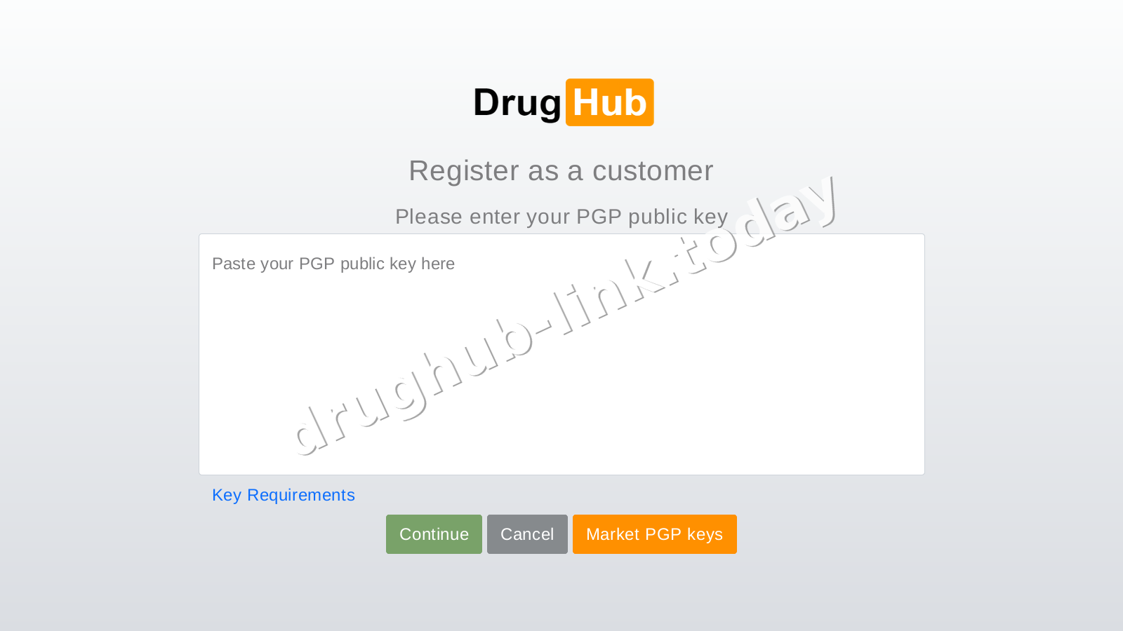 DrugHub Link interface — view 1