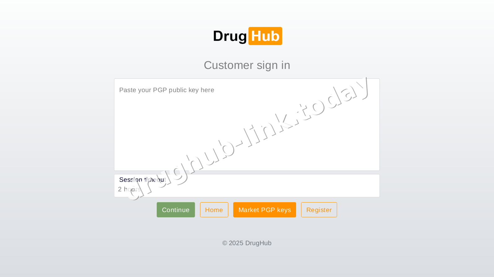 DrugHub Link interface — view 2